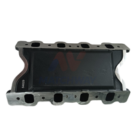 Colector de Admisión de Aluminio Negro de Doble Plano con Espacio de Aire, Mecanizado por CNC, para Motor de Bloque Pequeño 302 351C, Nuevo de MATCHWAY