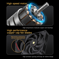 Lovingcool CPU Cooler 120mm aluminium dissipateur thermique PC Compatible LGA 1700 1200 1366 115x AM5 AM4 processeurs