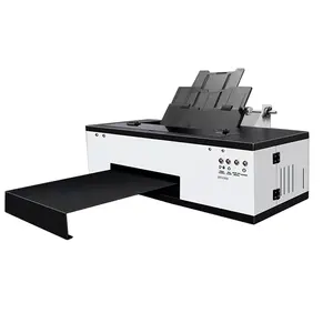 A3 impressora dtf direta para vestuário, r1390 l1800 inkjet 30cm rolo a3 a4 filme de transferência de calor para animais de estimação impressora r1390 l1800 dtf