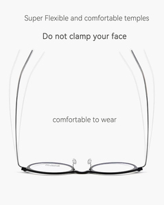 Unisex High Quality Round Retro Style Full-Rim Lightweight Titanium Spectacle Frame <strong>4</strong> Colors for Youth <strong>Reading</strong> <strong>Glasses</strong> - Product Image 4