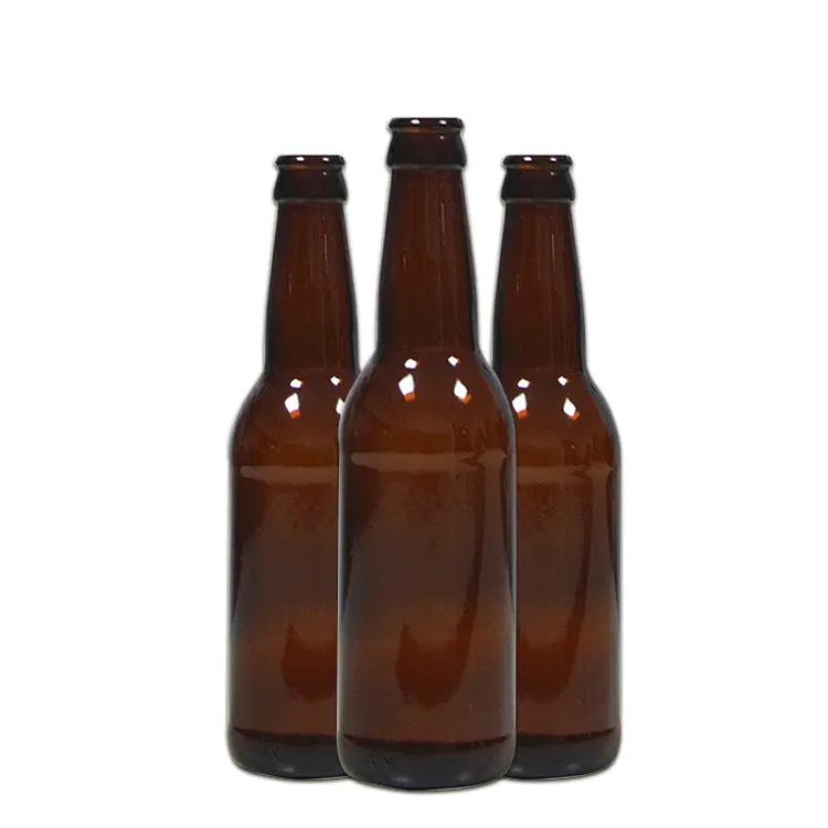 Chine fabrication vide 33cl 330ml bouteille en verre de bière ambre brune à long cou