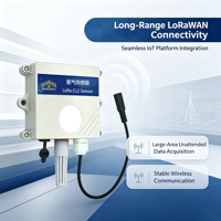 Capteur de chlore CL2 LoRaWAN IoT alimenté en courant continu, intégré et professionnel, pour solution de surveillance des gaz dans les parcs intelligents