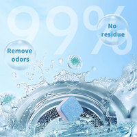 Tablettes nettoyantes antibactériennes pour lave-linge – Nettoyage en profondeur puissant, éliminateur de taches et d'odeurs pour lave-linge à chargement frontal et par le haut (HE)