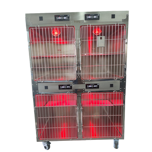 लक्जरी बिल्ली पालतू संयोजन पिंजरे 304 स्टेनलेस स्टील ऑक्सीजन केबिन प्रेरित पशु चिकित्सा उपकरण - Product Image 1