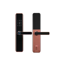 Serrure intelligente Tuya modèle K1 pour portes en aluminium et en bois, RFID, mot de passe, empreinte digitale, Wi-Fi, Cloud, sécurité de niveau C, contrôle via l'application Tuya