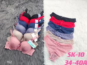 Reggiseno da donna stile quotidiano con spalline regolabili, slip hipster a tinta unita, articolo preferito, disponibile, tecnica di tintura semplice. - Product Image 4