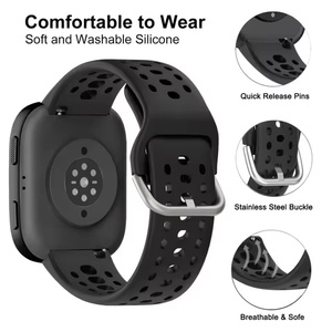 Bracelet de montre en Silicone de 22mm pour <span class=keywords><strong>Amazfit</strong></span> Bip Max, Bracelet de Sport en Silicone pour montre intelligente <span class=keywords><strong>Amazfit</strong></span> Bip 6 - Product Image 6