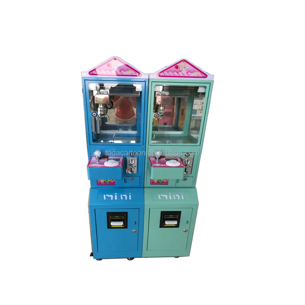 Toda Münz betriebene Arcade-Mini-Klauen maschine Klauen maschine Mini-Klauen maschine mit Geldschein prüfer