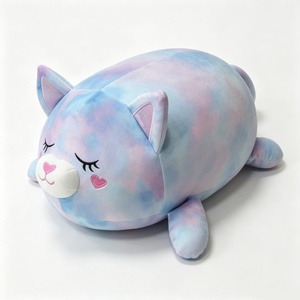 Peluche chat personnalisée, Peluche chat en tissu, Coussin chat en peluche, Coussin chat pastel, Jouet chat mignon - Product Image 5