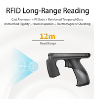 Lecteur-graveur RFID UHF portable USB Type-C 860-960 MHz, scanner RFID portable, antenne à polarisation circulaire, IP64, contrôle d'accès