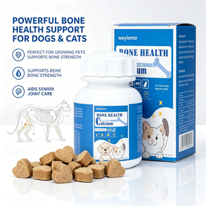 Complément alimentaire en calcium <span class=keywords><strong>pour</strong></span> animaux de compagnie Waylemo, calcium <span class=keywords><strong>pour</strong></span> chiens et chats, santé des os, vitamines avec <span class=keywords><strong>vitamine</strong></span> D3 et C, soutien à la <span class=keywords><strong>croissance</strong></span>, 120 g - Product Image 2