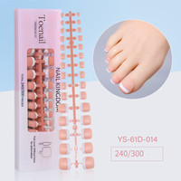 Marque privée Faux ongles en gel français X Tips à presser sur de longs ongles en amande Premade Designed X Coat Tips Ongles à couverture complète French Nail Tips