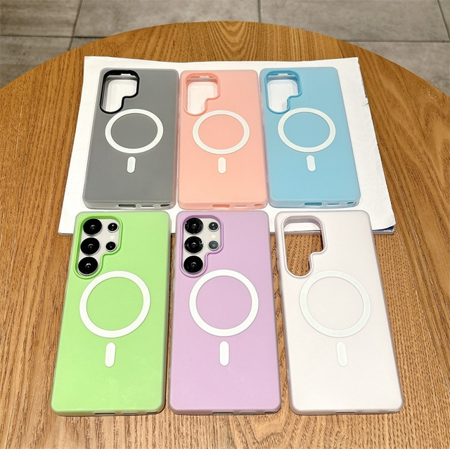 Shockproof Candy Color 2 in 1 Magnetic Mobile Phone Case for Samsung S26 Ultra S25 S24 S23 A07 A17 A57 A56 A55 A36 A37 A26 A16