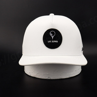 Gorra Deportiva Unisex de 5 Paneles, Ajustable, con Visera Plana, Estampado de Leopardo, Impermeable, Transpirable, de Oxford Dobby, con Cierre a Presión, 100% Poliéster