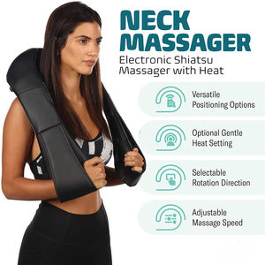Amazon superventas <span class=keywords><strong>CE</strong></span> RoHs aprobado cuello hombro cuerpo masaje cinturón máquina amasar chal cuello hogar masajeador - Product Image 4
