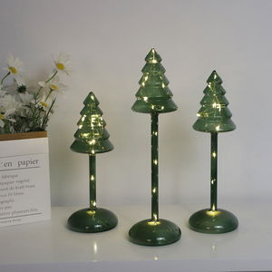 <strong>Wholesale</strong> Custom Decorative Glass Illuminated <strong>Christmas</strong> <strong>Ornaments</strong> Tree Artificial with Lled Lights Decoration <strong>Supplier</strong> - Product Image 1