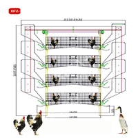 Cages pour animaux de conception multicouche commerciale Cage pour petits animaux équipement d'élevage de poulet ensemble complet 50 argent fourni sur mesure