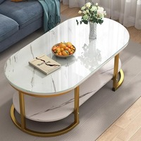 Table basse convertible en pierre frittée, design créatif irrégulier, luxe léger, minimaliste moderne, avec rangement, populaire, style italien
