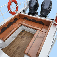 Yacht de pêche de luxe en aluminium certifié CE de 9,2 m/30,2 pi avec cabine, bateau rapide pour passagers, populaire pour les loisirs, moteur hors-bord