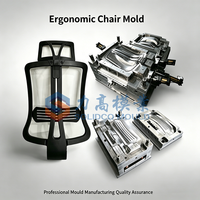 Moulage par injection de dossier de chaise de bureau en plastique, moule ergonomique personnalisé pour dossier de chaise de bureau, pour mobilier de bureau