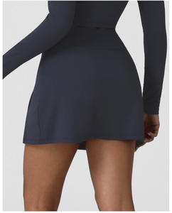 ชุดเล่นกอล์ฟแขนยาวสำหรับผู้หญิงชุดเล่นเทนนิสชุดเล่นฟิตเนสยิม2ชิ้นกระโปรงเล่นกอล์ฟเล่นโยคะขายดี - Product Image 4