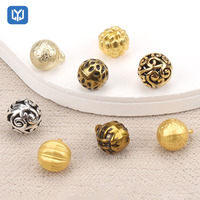 Boutons en gros, boutons en métal personnalisés avec logo OEM, boutons à boule rétro, boutons à coudre à la main pour la décoration des vêtements, accessoires