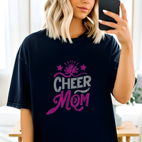 Strass thermocollants personnalisés pour vêtements et t-shirts, motif « Cheer Mom »
