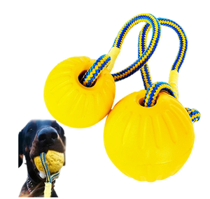 Wholesale 2026 New Eco Friendly Pet Interactive Throw EVA Floating Bouncy Hollow Solid <b>Dog</b> Training <b>Ball</b> Toys for Pets - Product Image 1