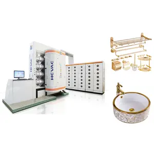 HCVAC Sanitary fittings Faucet Bath utensils gold rose gold PVD titanium vacuum plasma coating machine/PVD matalizing machine