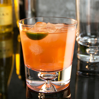 Verres à whisky de luxe faits à la main avec base lourde, design bulle unique, en cristal sans plomb, style Old Fashioned, 280 ml, certifiés