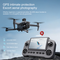 Drone pliable 4K V918 MAX avec retour GPS, suivi, moteur brushless, longue portée, quadricoptère RC pour photographie et vidéo aériennes