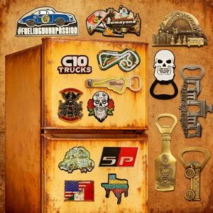 Imanes de nevera metálicos promocionales con logotipo personalizado, recuerdos urbanos, imanes de nevera magnéticos de esmalte suave para decoración del hogar - Product Image 6