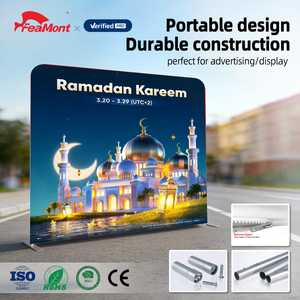 Профессиональный баннер FEAMONT с натяжной тканевой поверхностью и алюминиевой рамой для идеально гладкого и безскладчатого оформления мероприятий - Product Image 1