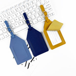 Etiquetas de Equipaje Personalizadas con Logotipo Vintage Marrón, Etiquetas de Cuero PU para Maletas y Bolsas de Viaje - Product Image 2