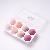 Satu Set Alat Rias Bedak Concealer Rias Wajah Puff Kosmetik Concealer Set Alat Rias Penggunaan Ganda Basah Kering Spons Rias Wajah Harga Terbaik 8 Buah
