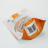 Sachets pour fruits secs, confitures, pain et autres aliments, personnalisables avec fenêtre transparente, refermables et autoportants