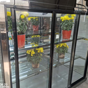 Custom คุณภาพสูง Super Market ดอกไม้ตรงจอแสดงผลดอกไม้ตู้เย็นดอกไม้ Chiller