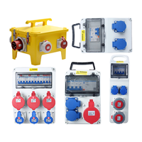 Boîte de prise électrique étanche IP44 personnalisable, tableau de prises électriques, interrupteur d'alimentation, boîte de distribution murale extérieure en plastique mobile