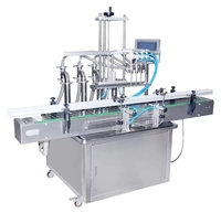 Automatique 4 Tête Piston Pompe Lotion Lessive Détergent Shampooing Bouteille Moussant Savon Liquide Machine De Remplissage Machine D'emballage