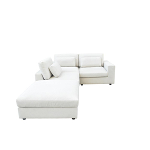 Juego de Sofás Seccionales Modulares en Forma de L, Color Blanco, Directo de Fábrica, con Chaise Longue <span class=keywords><strong>Reversible</strong></span> para Salas de Estar Modernas - Product Image 6