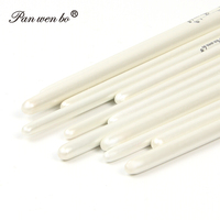 Juego de 6 uds de pinceles de pintura profesional Filbert, puntas de nailon sintético, pincel de artista blanco para pintura acrílica al óleo, acuarela, Gouache