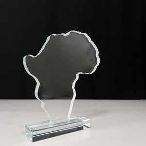Trofeo <span class=keywords><strong>de</strong></span> cristal con <span class=keywords><strong>mapa</strong></span> <span class=keywords><strong>de</strong></span> África, premio <span class=keywords><strong>de</strong></span> Base transparente con impresión UV <span class=keywords><strong>para</strong></span> seguros, regalos <span class=keywords><strong>de</strong></span> bienvenida - Product Image 2