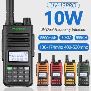 Radio Bidireccional Baofeng UV-13 Pro 10W GMRS con Radio FM, Copia <span class=keywords><strong>de</strong></span> Frecuencia Inalámbrica, Escáner UHF VHF, Walkie Talkie <span class=keywords><strong>de</strong></span> Doble Banda - Product Image 1