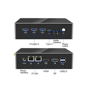 游戏迷你电脑i5 1245U i7 1255U 2LAN 2 * DDR5内存NVME存储高性能便携式台式电脑