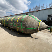 Airbags gonflables marins cylindriques multicouches en caoutchouc à haute flottabilité pour le sauvetage et le levage de bateaux