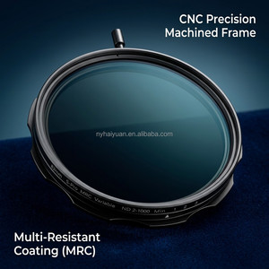 Filtro per Fotocamera OEM di Fabbrica con Nano-rivestimento, Vetro Ottico ND 2in1 Impermeabile Senza Effetto X, Filtro ND Variabile ND2-1000 - Product Image 2