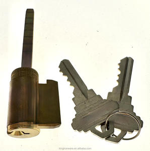 Brass Knob <b>Cylinder</b> with US26D Finish for Security Door - Product Image 3