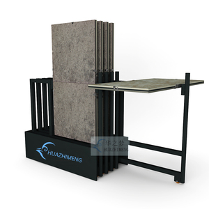 Luxury Modern 360 <strong>Rotate</strong> Ceramic Tile <strong>Display</strong> Rack 24x48 Tile Sliding Metal <strong>Display</strong> Stand <strong>System</strong> for Showroom - Product Image 3