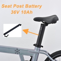 EN15194 Vélo électrique pliant à entraînement par courroie de 20 pouces avec moteur de moyeu arrière 250W