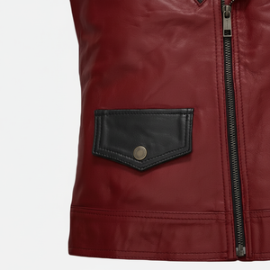 Meilleure vente hommes sur mesure en cuir moto gilet respirant sans manches course porter nouveauté toutes les saisons - Product Image 1